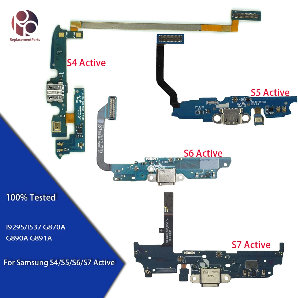 

Test For Samsung S4/S5/S6/S7 Active i9295/i537 G870A G890A G891A Charger Charging Port Dock Connector Micro USB Port Flex Cable