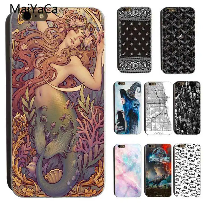 MaiYaCa Mage little mermaid Diy Роскошный Высокий протектор на конце телефона чехол для iPhone X 6 6S