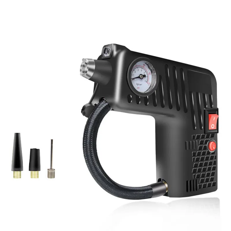 

DJSona Portable Air Compressor Pump DC 12V Electric Tire Inflator Tyre Pressure Monitor Car Accessories Hot Sale