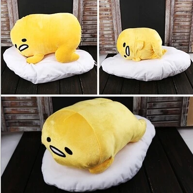 

40*30cm Gudetama Lazy Egg Eggs Jun Egg Yolk Brother Large Doll Pillow Lazy Egg Cushion Stuffed Plush Toy for Kids Gift