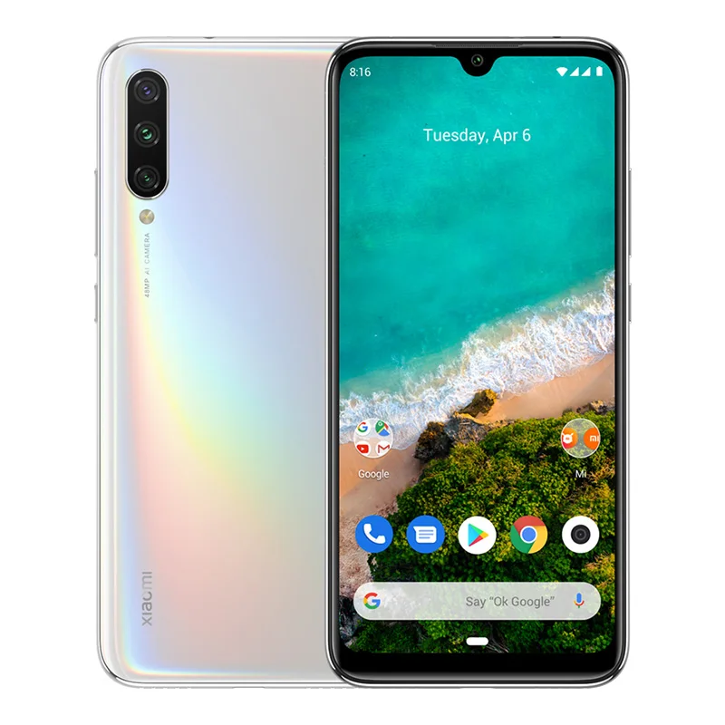 Xiaomi mi A3 mi A3 4 Гб 64 Гб Snapdragon 665 смартфон телефон CC9e CC 9E 48MP камера 32MP фронтальная камера 6,08" экран Android one - Цвет: White