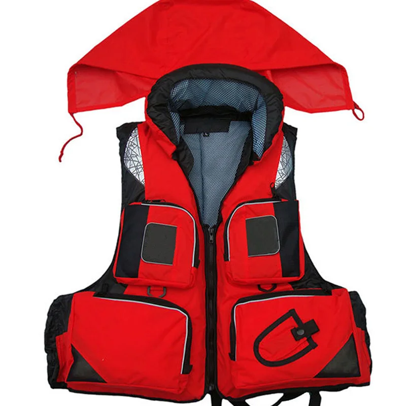 Outdoor Life Jacket Fishing Swimming Life Vest for Adult Man Water Sport Vest Drifting Life