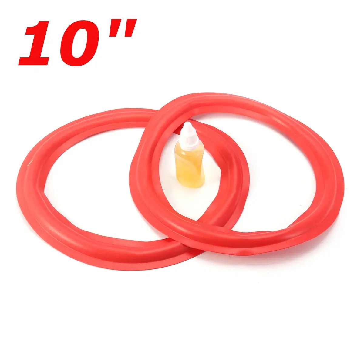 

2pcs 10 inch Red Speaker Foam Surround with Glue Bass Loudspeaker Repair Part for Cerwin Vega Series