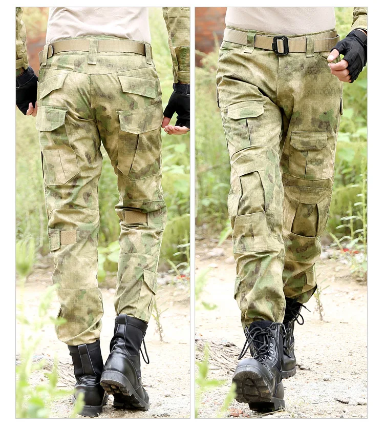 Тактические брюки военные брюки карго Мужские наколенники спецназ армейский страйкбол камуфляж охотник поле Работа боевые брюки без наколенника