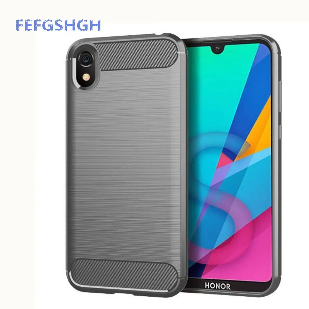 Carbon Fiber Cover For Huawei Honor 8S KSE-LX9 Case Rubber Silicone Phone Cases For Huawei Y5 2019 5.71" Back Case cute phone cases huawei Cases For Huawei