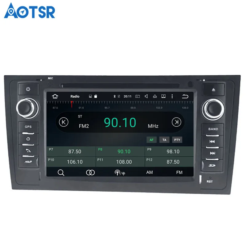 Perfect Aotsr Android 8.1 GPS navigation Car DVD Player For AUDI A6 1997-2005 multimedia 2 din radio recorder 4GB+32GB 2GB+16GB 4