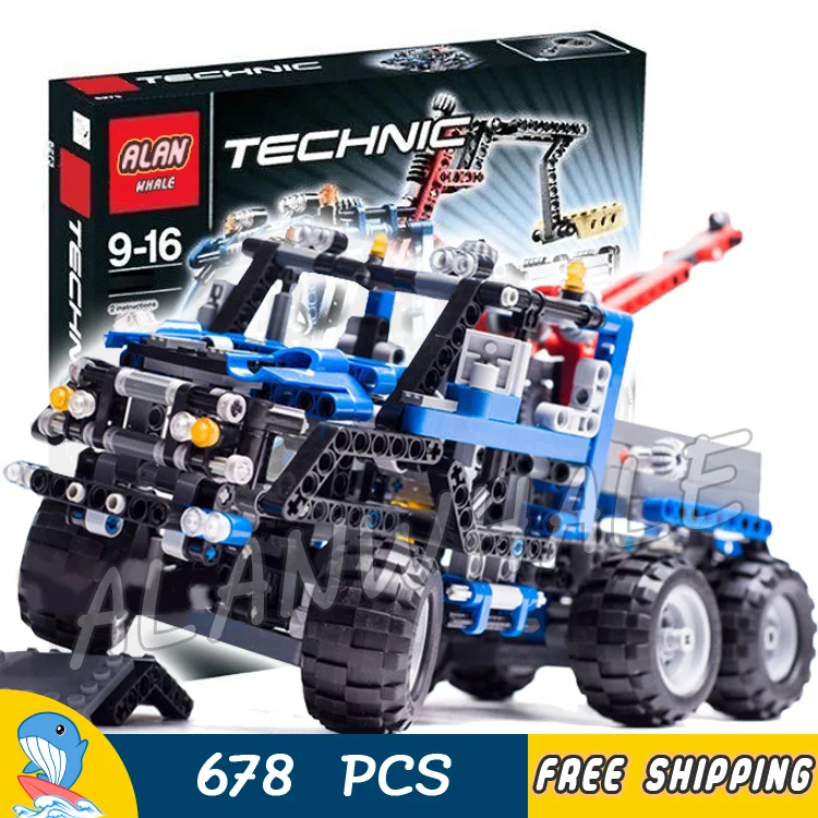 ФОТО 678pcs 3332 Technic Road Truck Model Building Blocks minicar diecast cars automobile miniature Boys Toys Compatible With lego