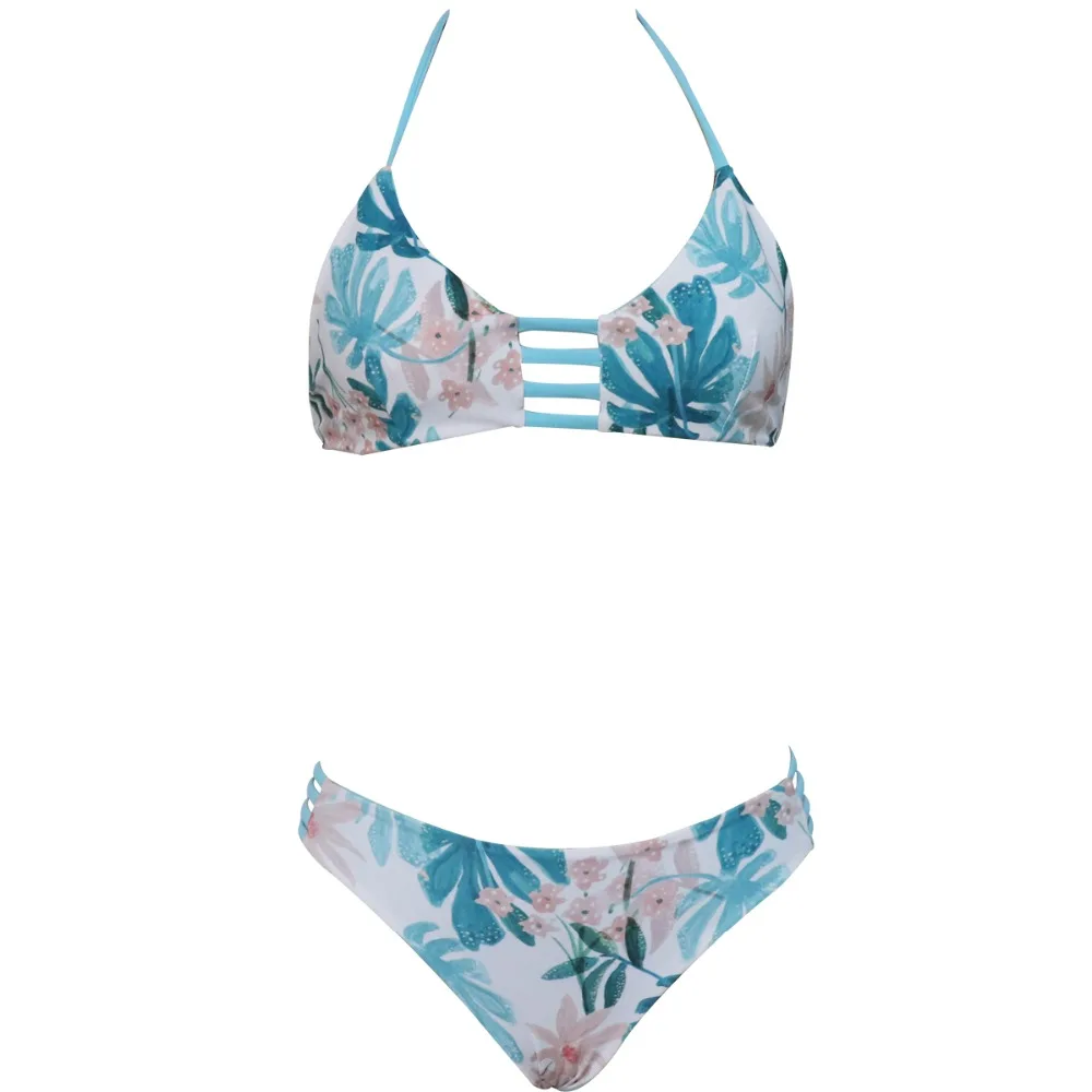 5 Sling Bikini Double Sded Woman Solid Swimwear Push Up Bikinis Triangle Bather Suit Tankini Swimsuit For Girls Bandeaukini Bathing Suit