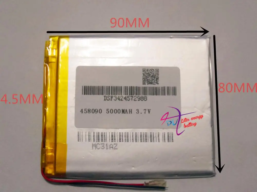 

best battery brand Size 458090 3.7V 5000mah Lithium polymer Battery with Protection Board For 7 inch Tablet PC