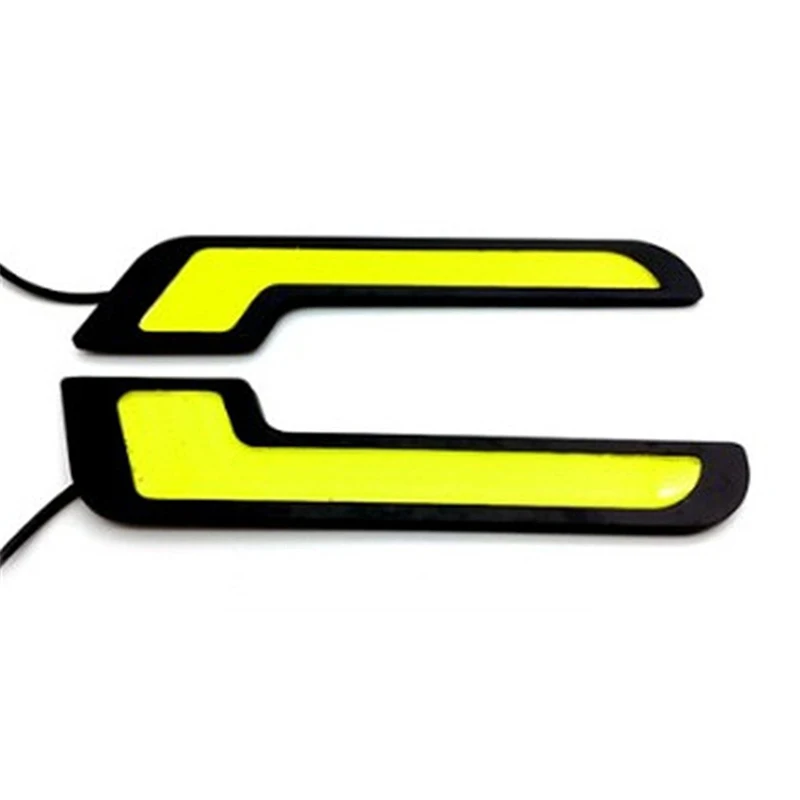 12V L Shape COB Car LED Lights for DRL Turn Signal Indicator Light