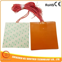300x300mm 24v 300 w, 3d принтер нагреватель, силиконовая задняя крышка-чехол нагреватель кровать с клейкой лентой 3M и 100 к термистор