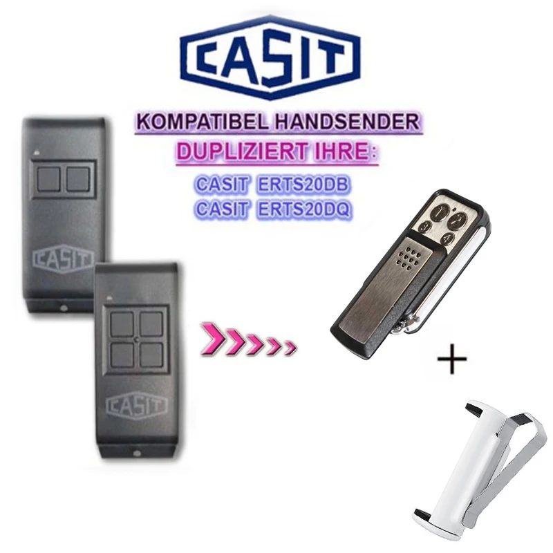 

1pcs CASIT ERTS20DB,ERTS20DQ replacement remote control duplicator clone free shipping