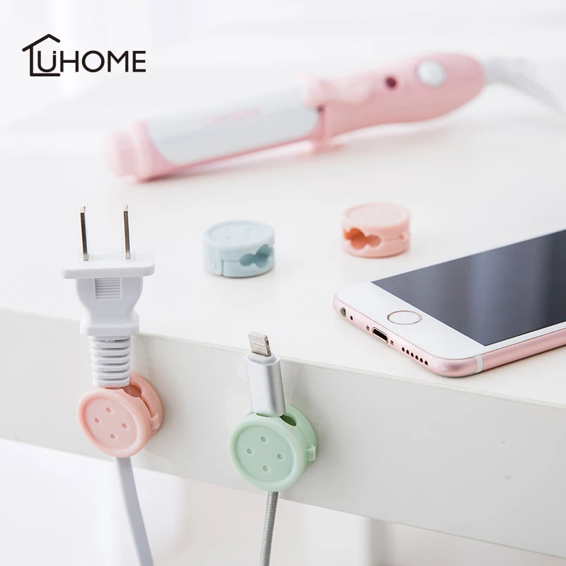 

8pcs Desk Set Wire Clip Electrical Wire Fitted Hook Cable Winder Earphone Cable Organizer Wire Storage Charger Cable Holder Clip