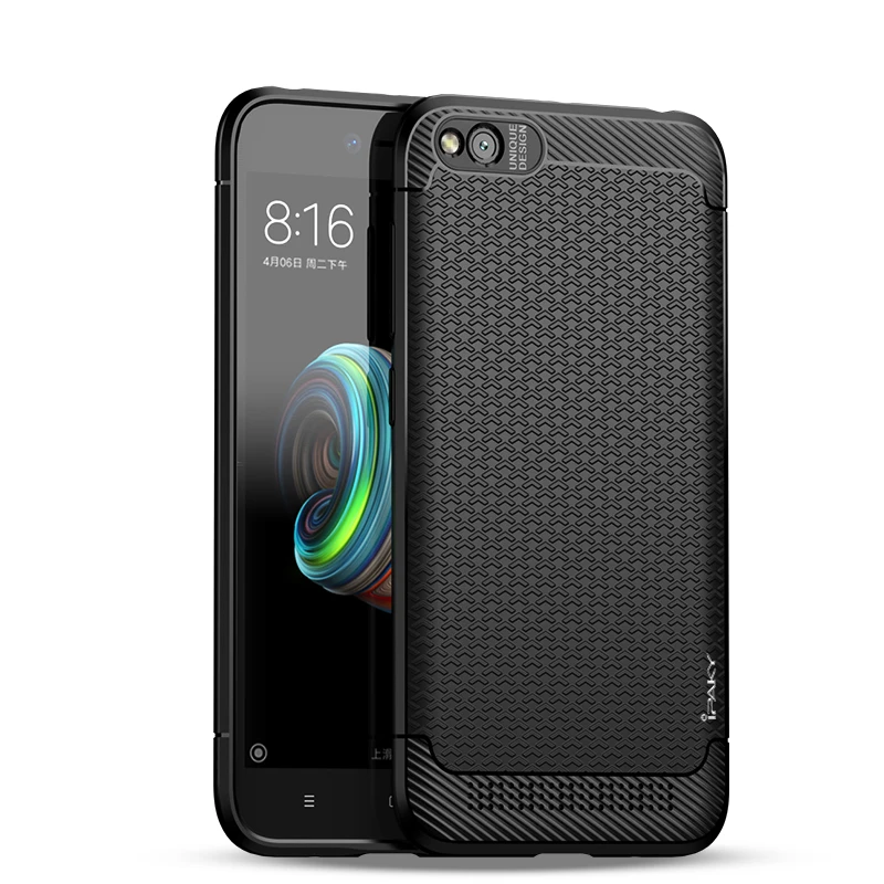 IPaky ل Xiaomi Redmi 5A حالة عدم الانزلاق جديد الملمس سيليكون المطاط عودة جراب هاتف شاومي Redmi 5A الهاتف حالات لينة صدمات