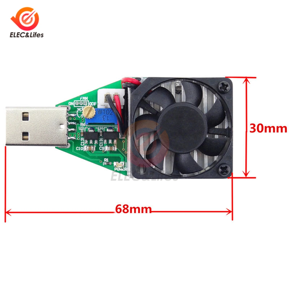 DC 3,7~ 13V USB 15W регулируемый постоянный ток электронная разрядка нагрузки резистор Емкость тестер батареи с вентилятором