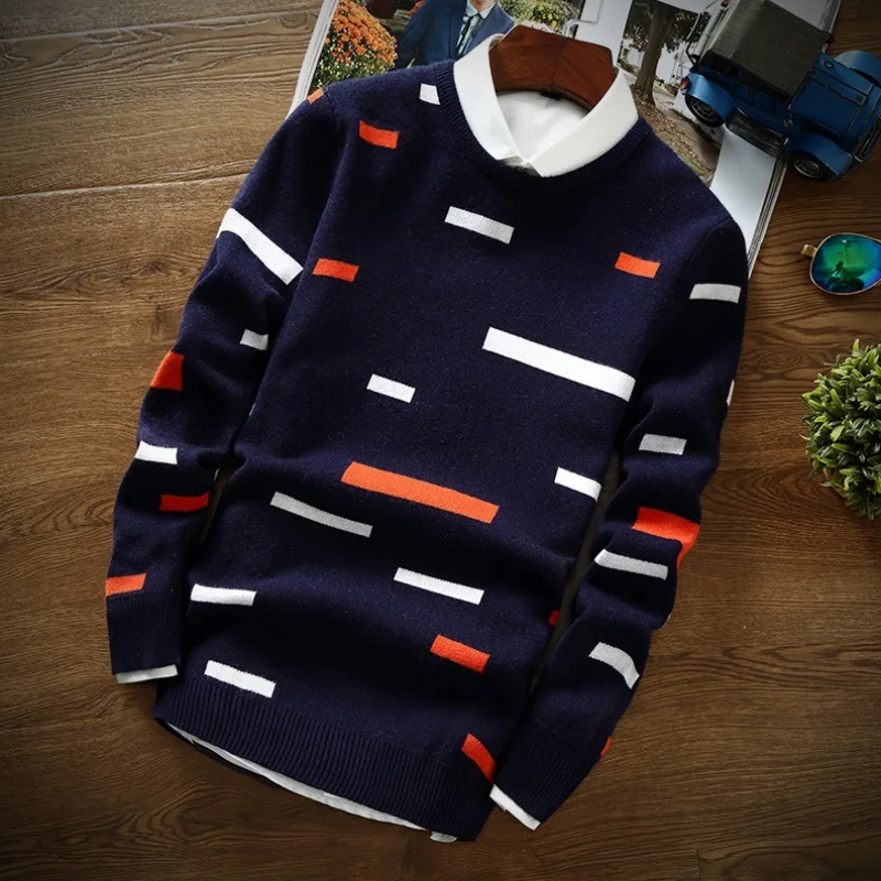 

BKTrend 2017 New Fashion Cashmere Sweater Men Mens Autumn Winter Warm Christmas Sweaters High Quality Wool Pullover Men Knitwear