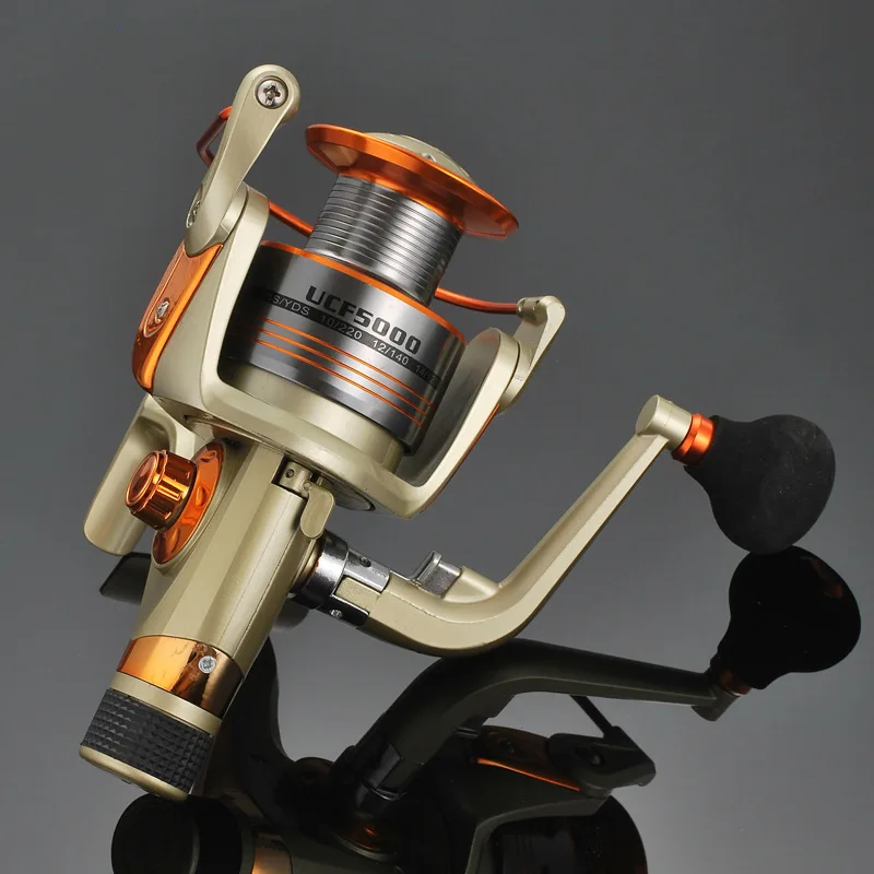 

Spinning Reel 12BB 5.2:1 Metal Spinning Fishing Reel Fly Wheel For Fresh/Salt Water Sea Fishing Wheel Carp Fishing For Bait Cast