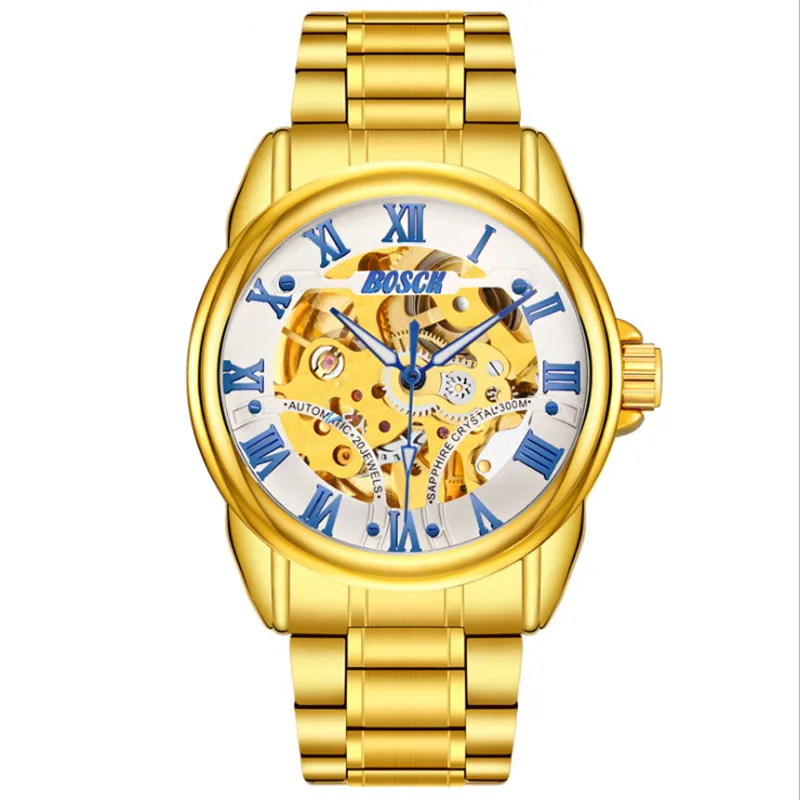 

Male watches the European and American style of cool and cool fashion retro steel belt with a double core band calendar watch ma