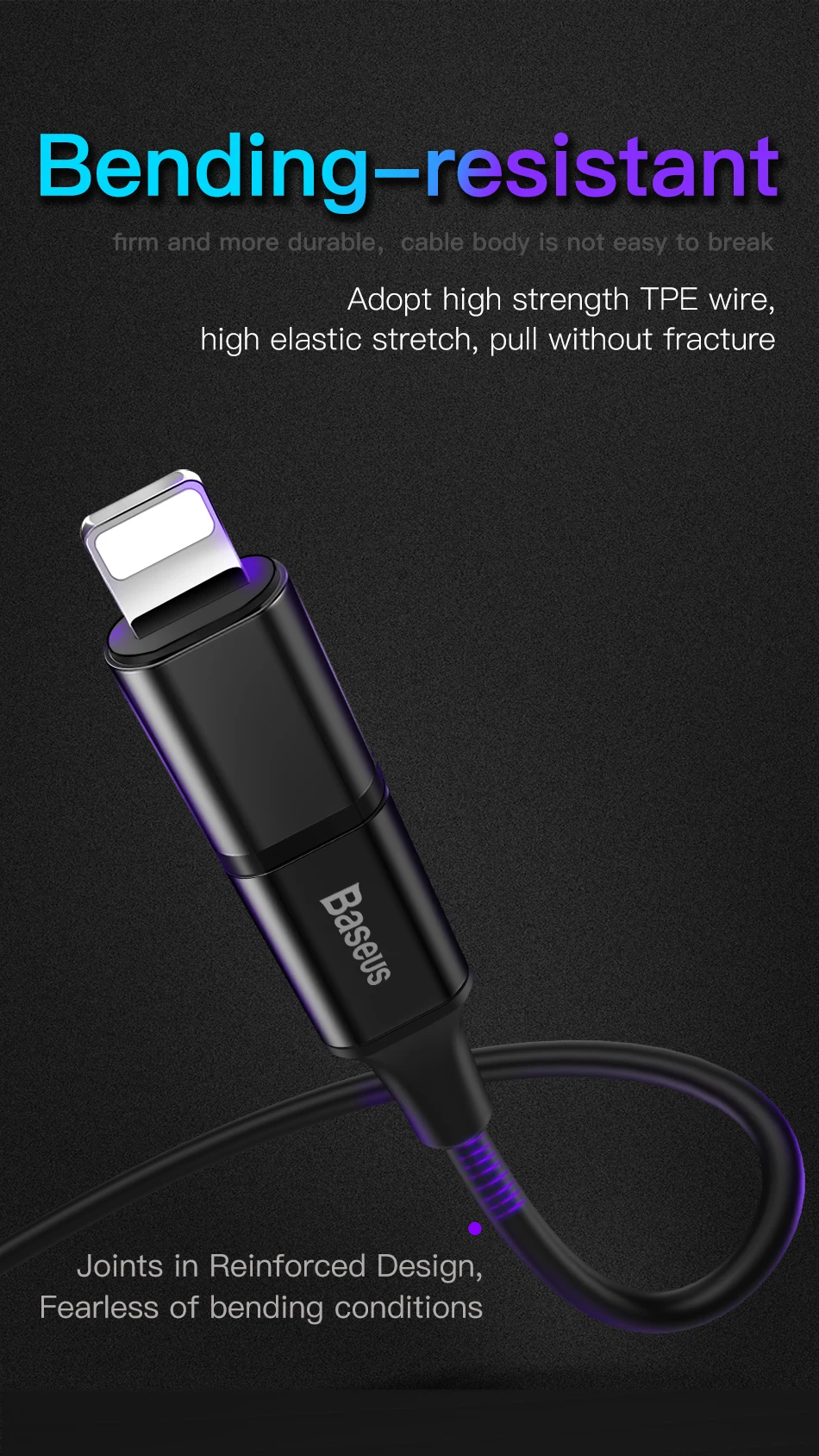 Baseus 3 в 1 USB кабель для iPhone Micro usb type C кабель зарядного устройства для iPhone Xs Max X 8 7 samsung Oneplus Android Кабели для телефонов