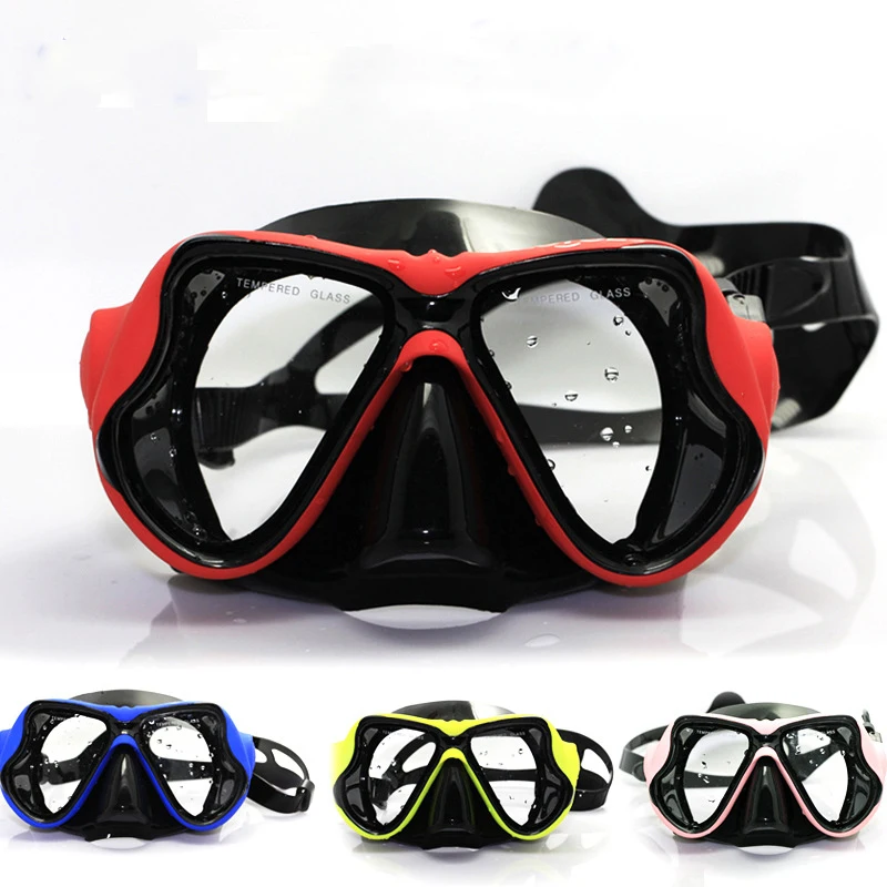 Universal Tempered Glass Waterproof Scuba Diving Mask For Adult