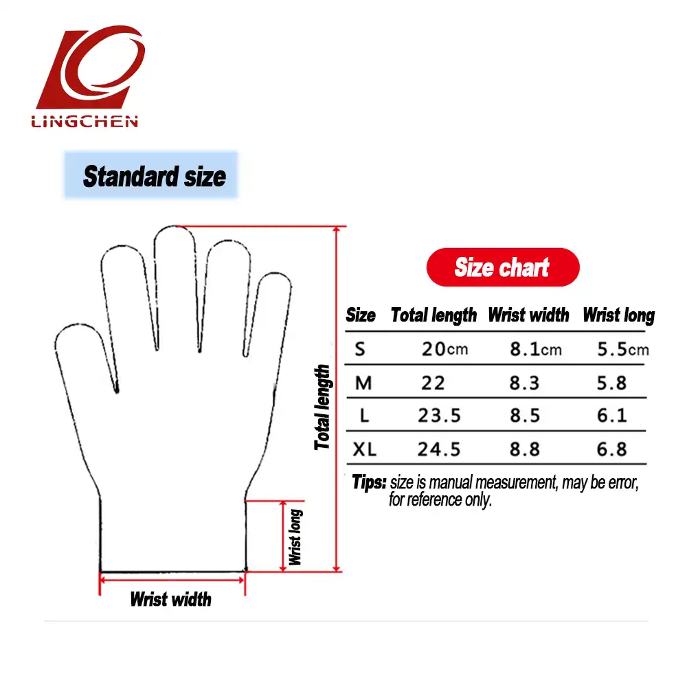 Cut Resistant Glove Chart