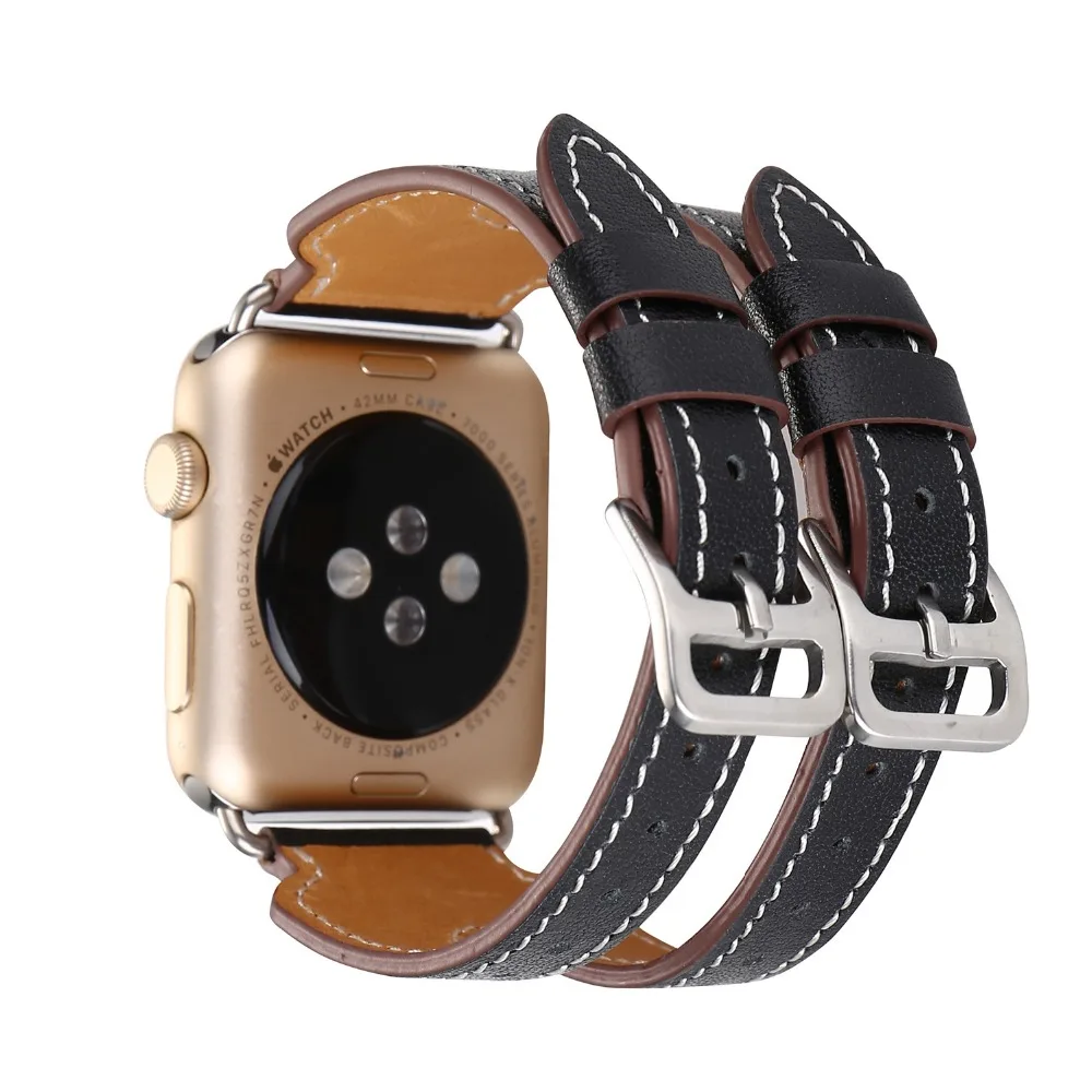 XG95 38/42 мм, ремешок для Apple Watch из натуральной кожи браслеты Для мужчин Повседневное наручных часов iWatch, ремешок заменить Для мужчин с