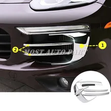 ABS Paraurti Anteriore Lato Griglia Griglia di Copertura 6 pcs Per Porsche Cayenne 2015-2017