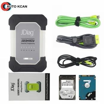 

Original Jdiag Elite II Pro for B-nz Testing OBDII Diagnose&ECU Coding Device J2534 With USB Cable/Lan Cable/Wifi Jdiag for B-nz