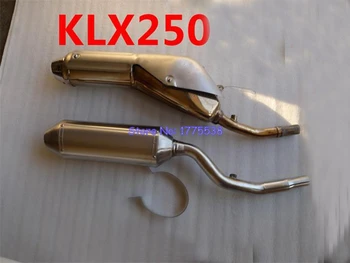 

1pcs Stainless Steel KLX250 01-09 10-16 Off-Road Motorcycle Exhaust Muffler Escape for KLX250 Slip-on Motorbike Muffler Exhaust