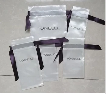 

custom 9*17cm and 7*9cm satin bag 50pcs each size satin drawstring bags custom gift pouch jewelry bag free shipping by ePacket