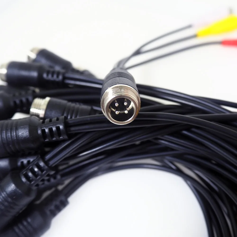 Разъем авиационный 4-контактный авиационный Кабель BNC RCA аудио-видео ...