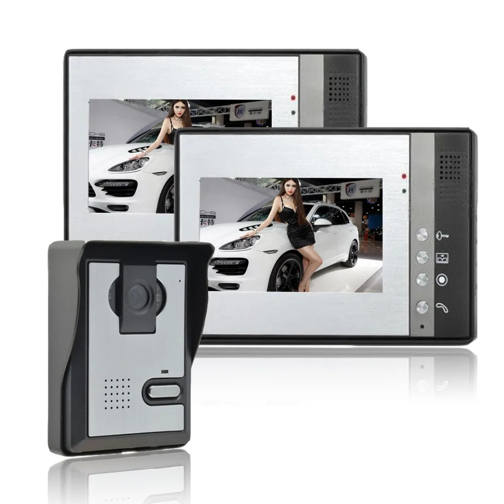 Home Security 7 inch TFT LCD Monitor Video font b Door b font phone Intercom System