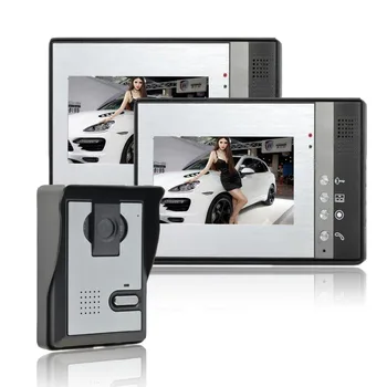 

Home Security Wired 7'' TFT LCD Monitor Video Door phone Intercom System kit With Night Vision Outdoor Camera