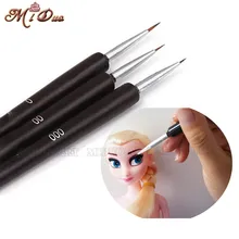 3 шт. набор кистей для украшения торта помадка форма для лица цветок из мастики кондитерской окраски инструмент для глазури помадка для капкейков Выпечка инструменты