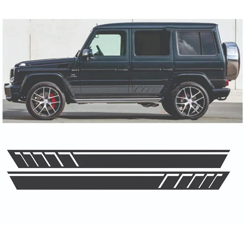 2 шт. для Mercedes Stripe Aufkleber seiten streifen G Class AMG w463 G55 G63 G500 | Автомобили и мотоциклы