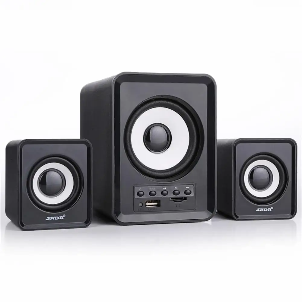 Цена Сада D 230 мини сабвуфер 3D Surround Super Bass PC USB Bluetooth беспроводной Смартфон динамик компьютерные колонки Поддержка TF карты