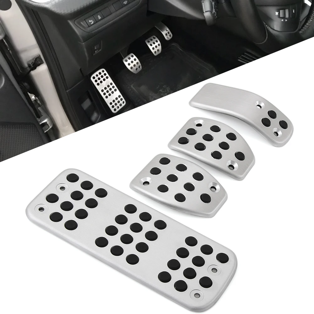 Car Foot Rest Fuel Gas Brake Clutch Pedals Accelerator Pad for Peugeot