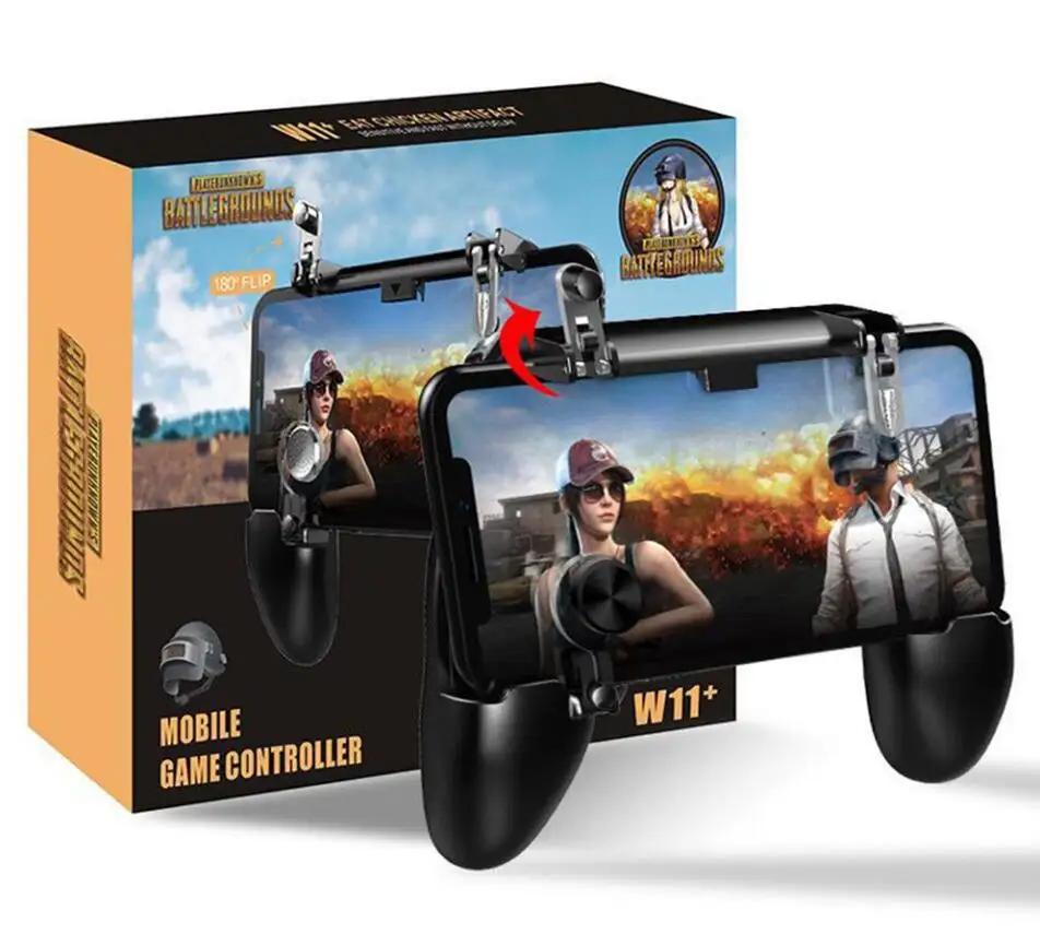 

New Mobile Gamepad Joystick Metal L1 R1 Trigger Game Shooter Controller for iPhone Android Phone Mobile Gaming Gamepad