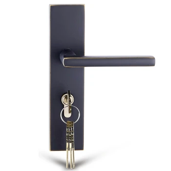 

Elegant European 1Set Pure Brass Door Lock Set Interior Silent Door Lock Living Room/Bedroom/Bathroom Door Lever Lock