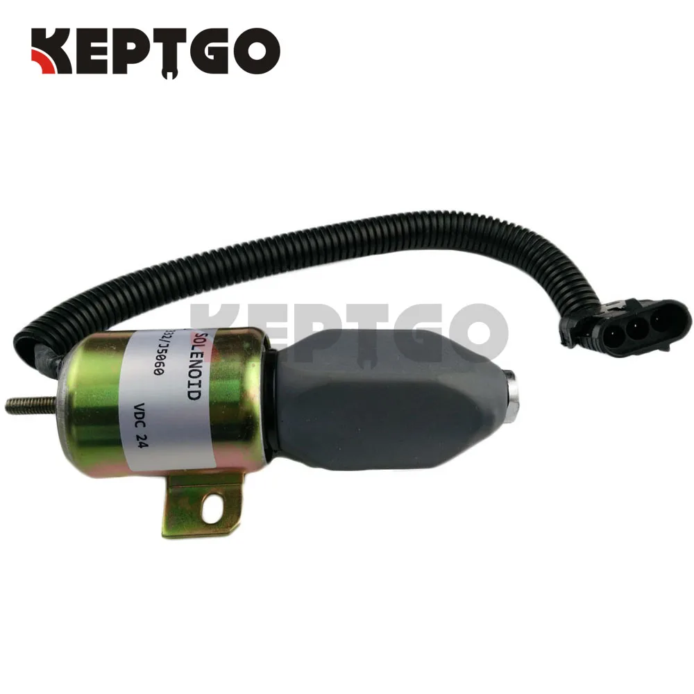 

New Stop Solenoid 332/J5060 for JCB JS130 JS160 JS180 JS240 JS260 Stopper Motor 24V