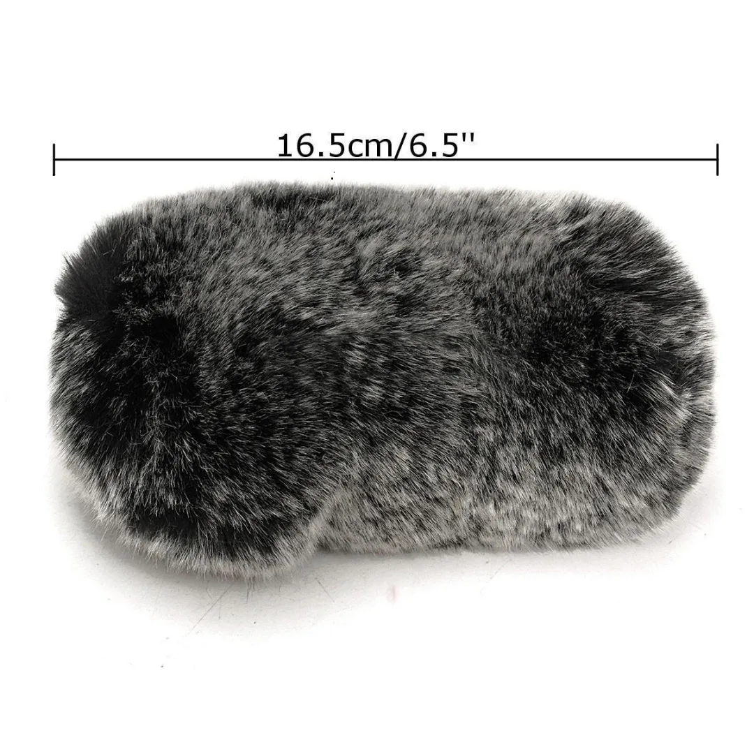 Mayitr 1pc Outdoor Furry Microphone Windshield Grey Black 17cm Mic Windscreen Wind Cover Muff Fit For Rode VideoMic PRO