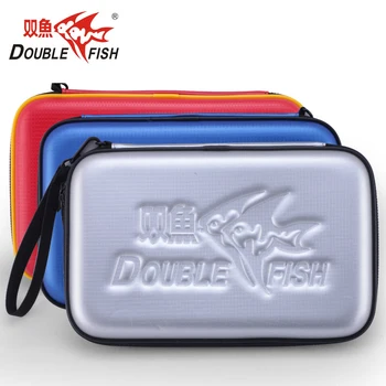 Original Double Fish G Type Professional Table Tennis Hard PU Case Waterproof Table Tennis Racket Bag for 2 Rackets and 3 balls original joola table tennis case bag gourd shape 818 high quality hard shell table tennis rackets racquet sports pingpong case