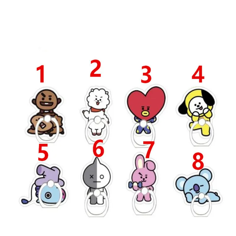 Kpop Bts Korean Stars Bt21 Tata Cartoon Pattern Phone Holder Dolls For  Students,girl Boy Toy Collection,h094 - Dolls - AliExpress