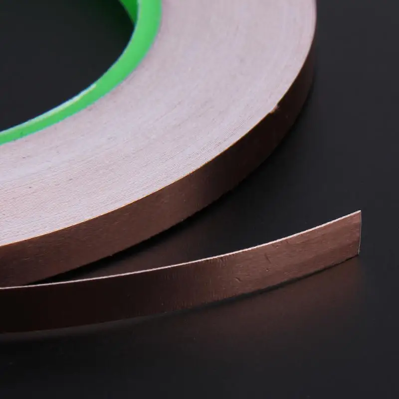 33 Meters 0.6 cm Waterproof Double Conductive Adhesive Heat Insulation Tape EMI Shielding Copper Foil Tape High Temperature Tape