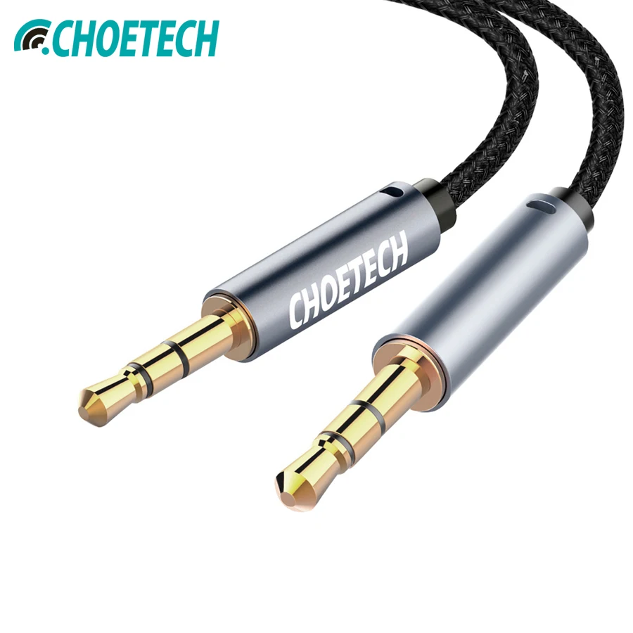 Koop CHOETECH 1.2 m Jack 3.5mm Audio Kabel Voor iPhone 5 s 6 Speaker Audil Lijn Voor Samsung Galaxy S9 auto Stereo Aux Kabel
