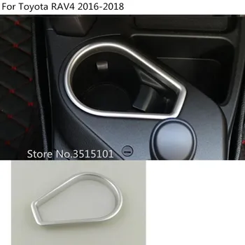 

Car ABS chrome car Socket Charge cup cigarette smoke lighter switch frame lamp Stick trim 1pcs For toyota RAV4 2016 2017 2018
