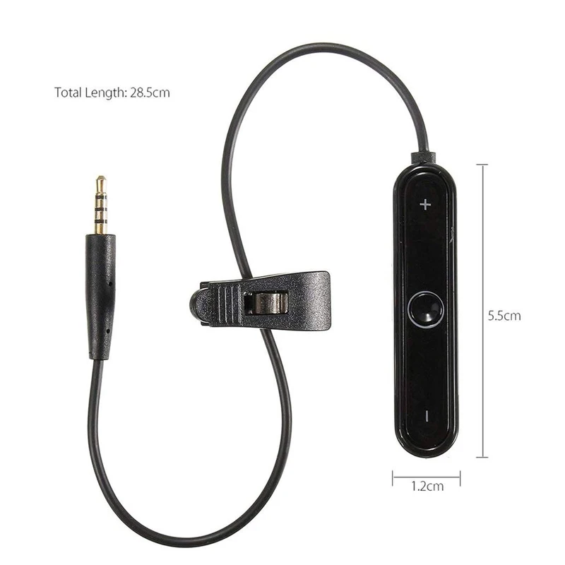 SHELKEE Audio cable Bluetooth 4 1 Wireless Adapter Cable For Bose QuietComfort35 QC35 QC25 OE2 OE2i AE2 headphon