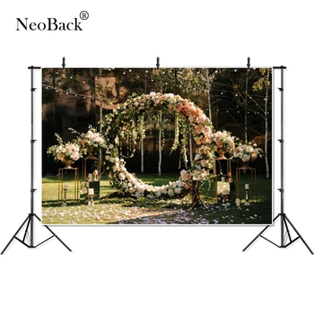 

NeoBack Photography backdrops wedding party Garden View Wedding Ceremony Theme love Bridal shower banner photo studio P4358