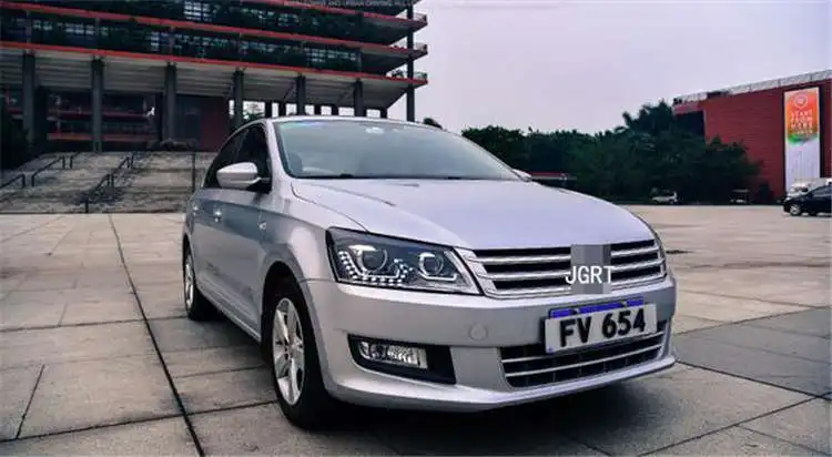 Автомобильный стиль светодиодный фары для VW santana 2012- для santana Головной фонарь светодиодный DRL Объектив двойной луч H7 HID Xenon bi xenon объектив