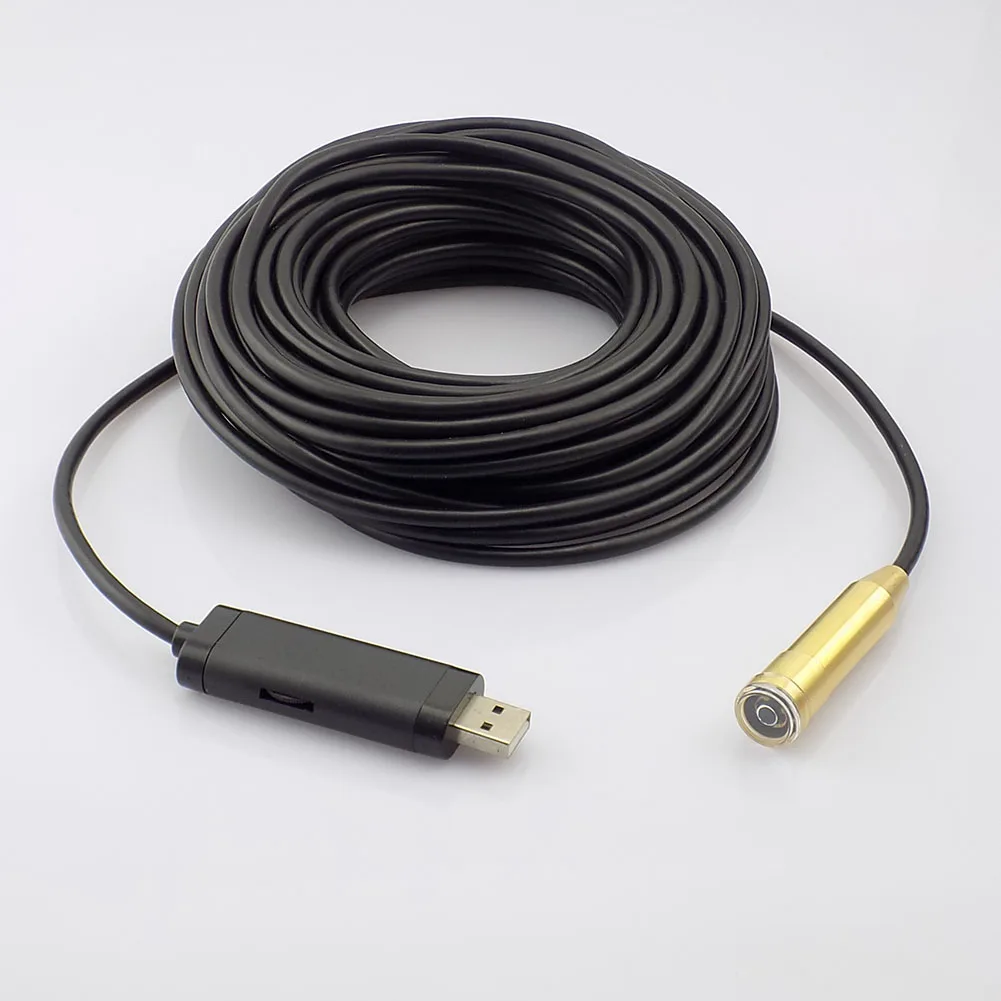 imágenes para 14 MM Lente Del Endoscopio Industrial USB Cámara HD 720 P Cámaras de Inspección de Tubos Serpiente cámara con 4LED Boroscopio 15 M sonda imágenes para 14 MM Lente Del Endoscopio Industrial USB Cámara HD 720 P Cámaras de Inspección de Tubos Serpiente cámara con 4LED Boroscopio 15 M sonda
